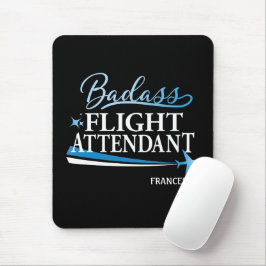 Mousepad Atendedor de Voo de Badass Personalizar Preto