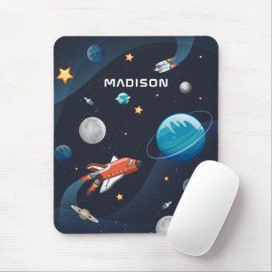 Mousepad Aterro do padrão espacial externo Galaxy Rocket S
