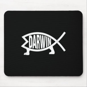 Mousepad Ateu Charles Darwin Teoria Da Evolução Peixe 