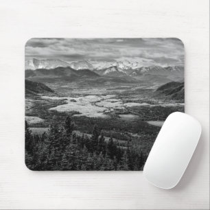 Mousepad Athabasca Lookout, Fotografia Monocromática