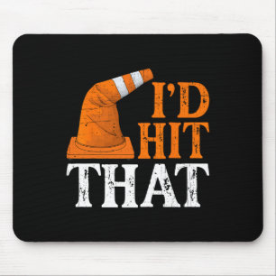 Mousepad Atingiria aquele Cone de Trânsito de Dia de as Bru