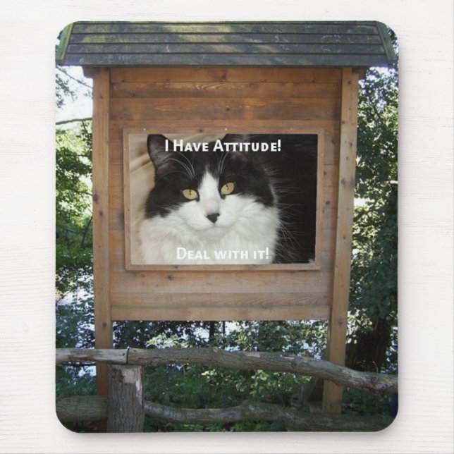 Mousepad Atitude de Cat (Frente)