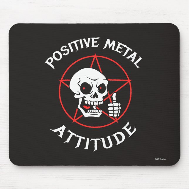 Mousepad Atitude metálica positiva (Frente)