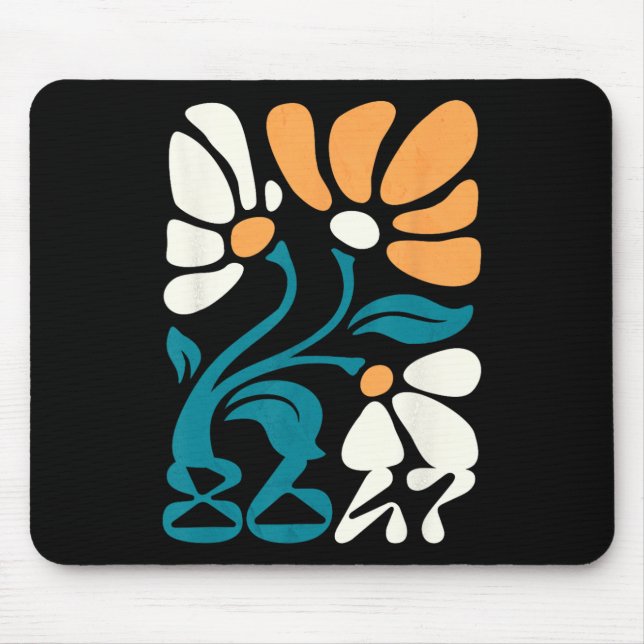 Mousepad Ativismo Sutil Groovy Floral Boho Político Prote (Frente)