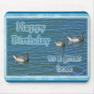 Mousepad Atlantic Brant Geese Boss Birthday