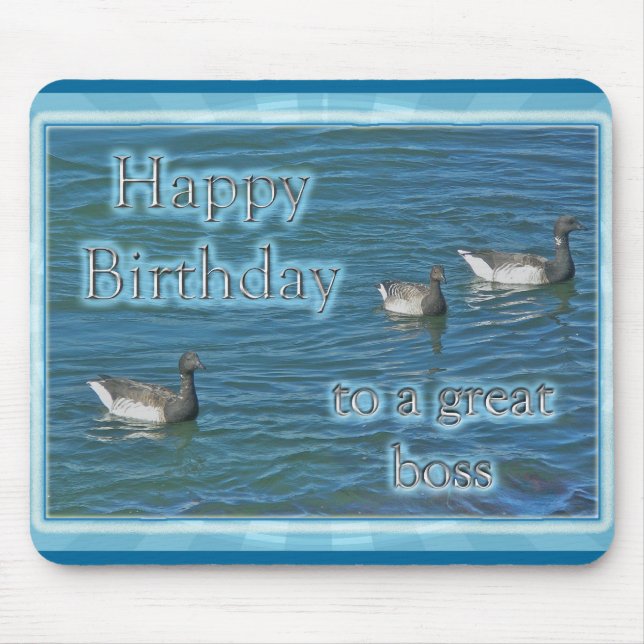 Mousepad Atlantic Brant Geese Boss Birthday (Frente)