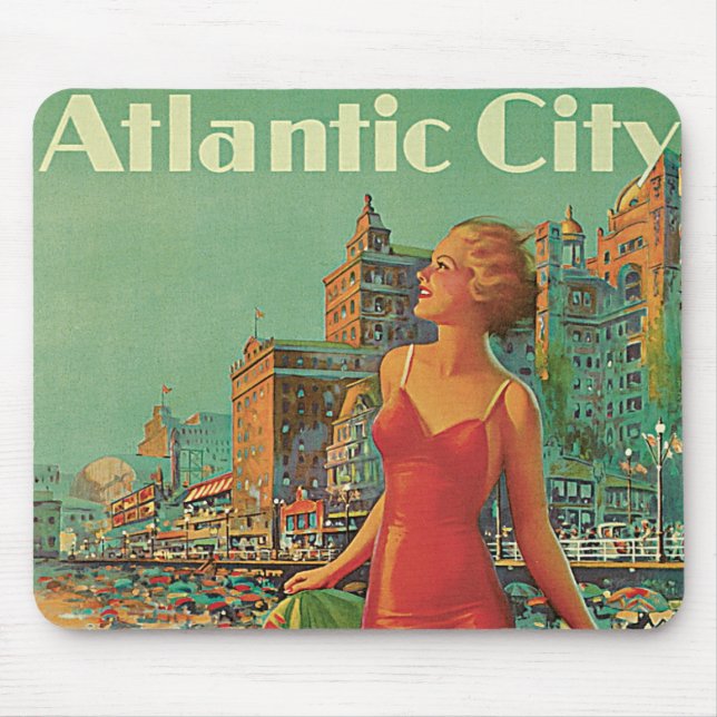 Mousepad Atlantic City Resort, Pensilvânia Railroad Viagem (Frente)