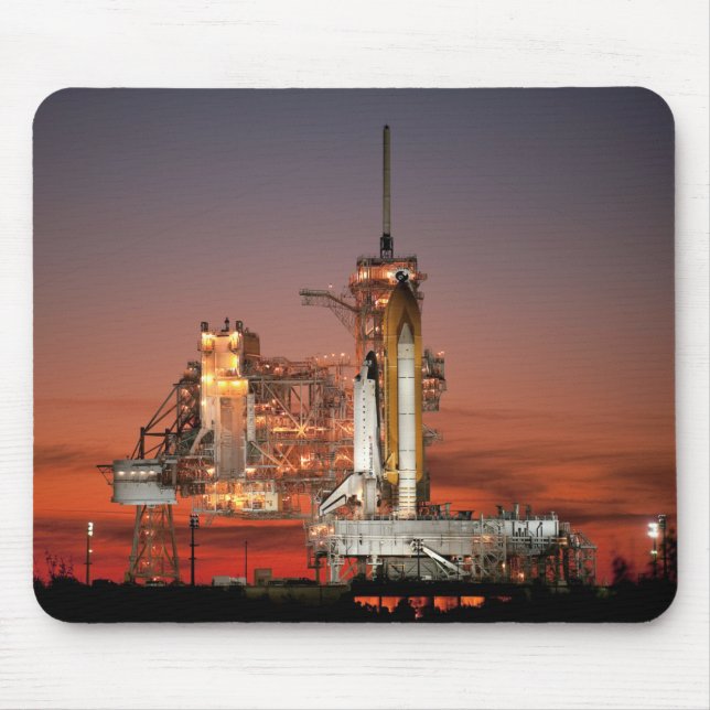 Mousepad Atlântida, nave espacial Red Shuttle, em lançament (Frente)