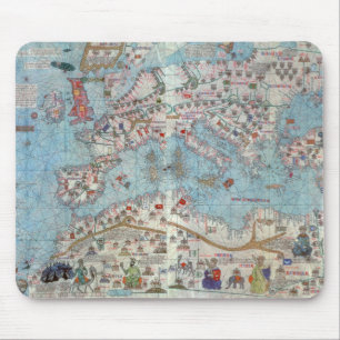 Mousepad Atlas Catalan: Detalhe de Norte de África e de