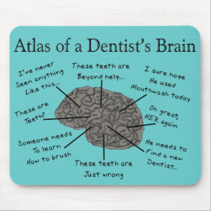 Mousepad Atlas do cérebro de um dentista
