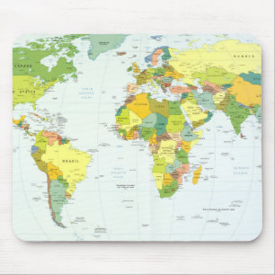 Mousepad Atlas do Mundo do Mapa