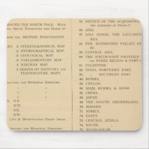 Mousepad Atlas londrino de geografia universal de Stanford