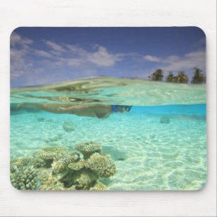 Mousepad Atol Sul de Huvadhoo, Maldivas do Sul, Oceano Índi