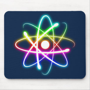 Mousepad Atom brilhante colorido - azul escuro