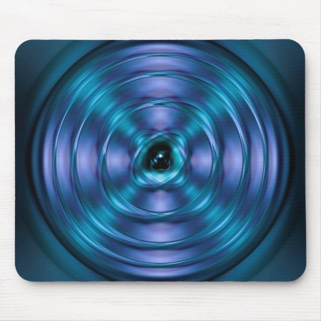 Mousepad Átomo giratório azul (Frente)