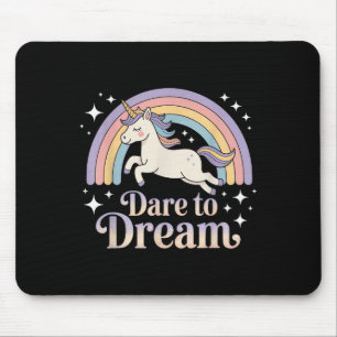 Mousepad Atrevo-se a sonhar com a motivação do Unicórnio Ra