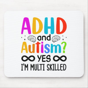 Mousepad Audhdh neurodivergente com consciência de autismo