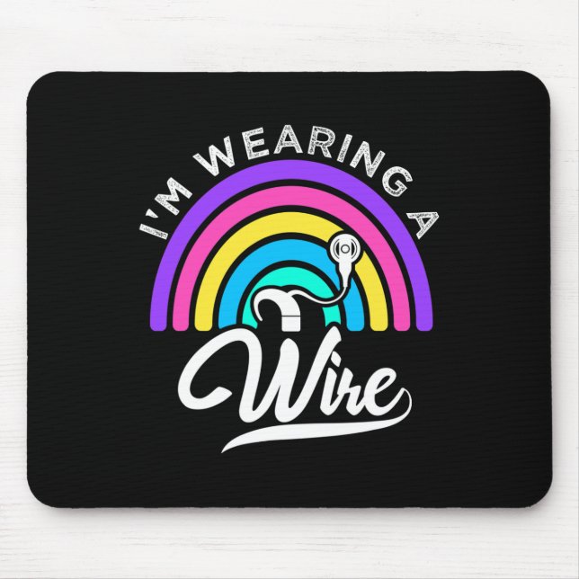 Mousepad Audição divertida De Asl Diminuiu A Consciência Do (Frente)
