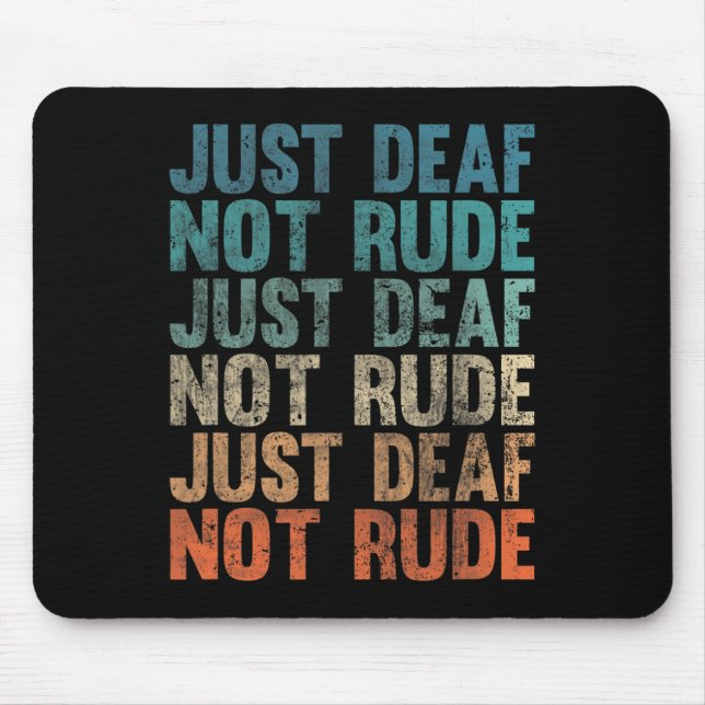 Mousepad Audição Imparada de Consciência dos Deficientes Au (Frente)