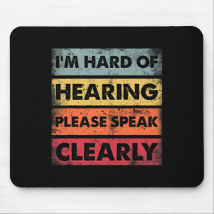 Mousepad Audição Surda Diminuiu A Linguagem De Sinal Asl