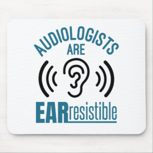 Mousepad Audiologistas Resistirem Audiologia Engraçada