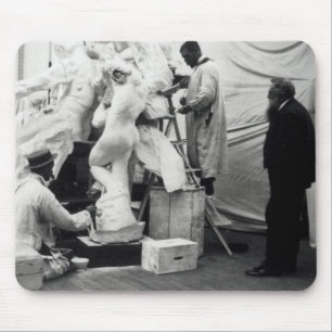 Mousepad Auguste Rodin em seu estúdio de Paris