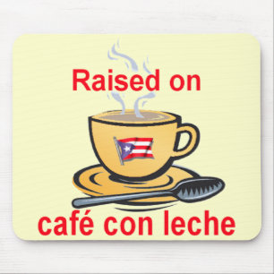 Mousepad aumentado no leche do engodo do café