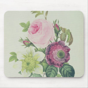 Mousepad Aumentaram, a anêmona e Clematide