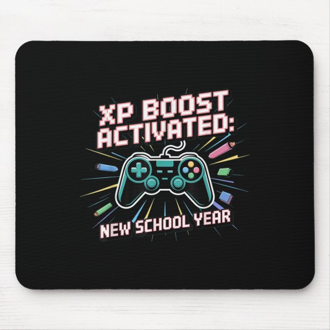 Mousepad Aumento de Xp, Novo Ano Escolar, Volta às Aulas, G (Frente)