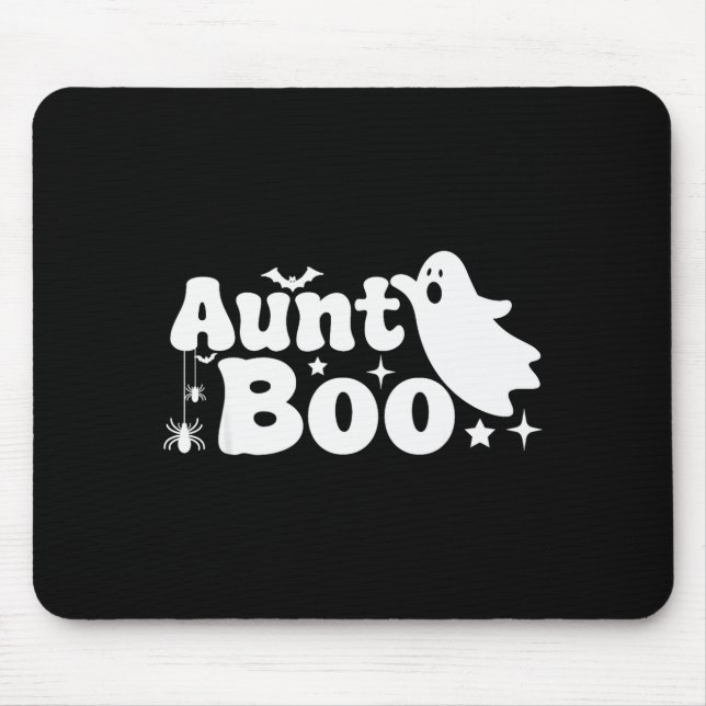 Mousepad Aunt Boo Funny Ghost Halloween Family Matching  (Frente)