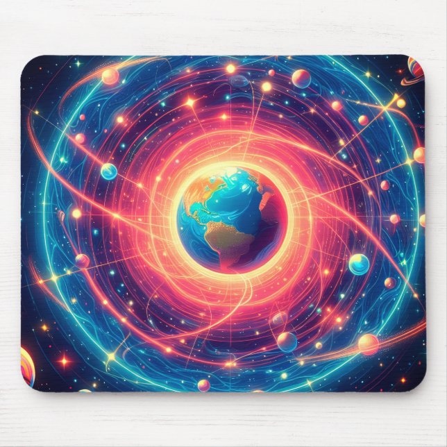 Mousepad Aura da Terra e a Lei Visível da Atração (Frente)