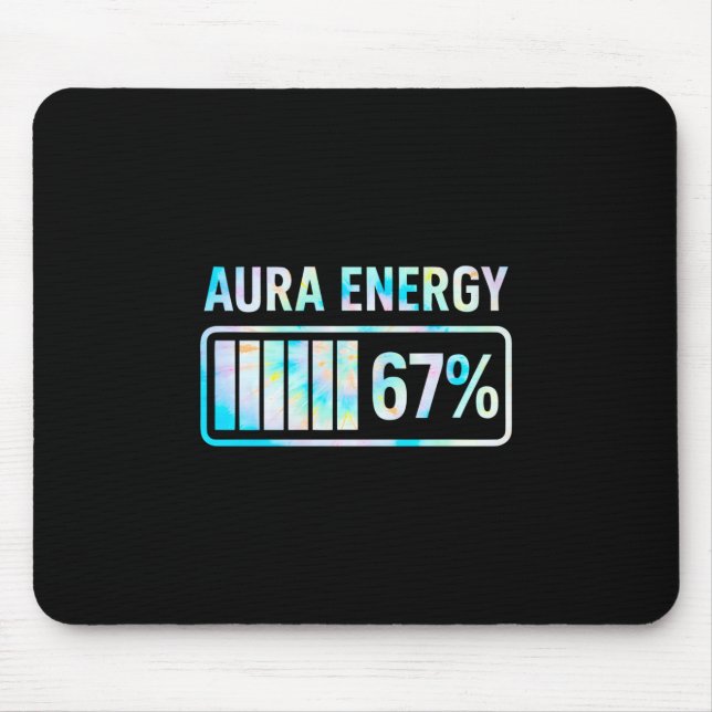 Mousepad Aura Energy 67 67 Six Seven Meme  (Frente)
