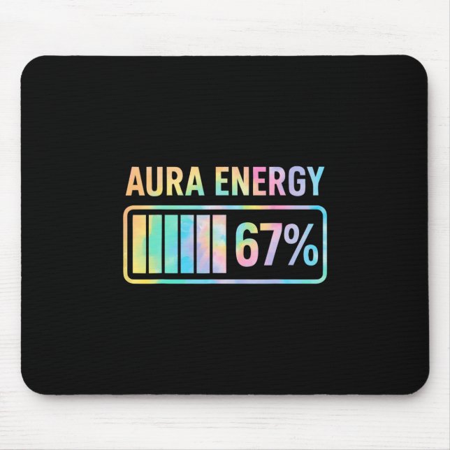 Mousepad Aura Energy 67 Engraçado, 67 homens Alpha Slan (Frente)