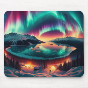 Mousepad Aureola Borealis, no Alasca