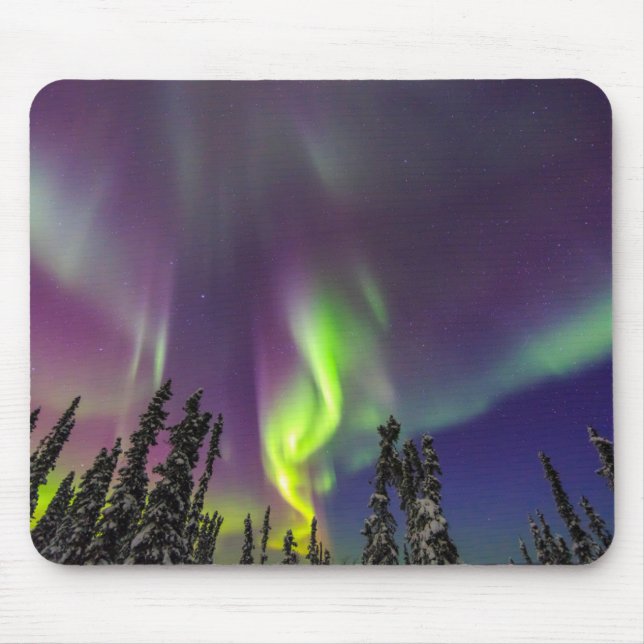 Mousepad Aurora Boreal | Fairbanks, Alasca (Frente)