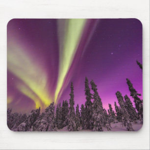 Mousepad Aurora Boreal Luzes do Norte Fairbanks Alasca