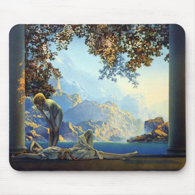 Mousepad Aurora de Maxfield Parrish (Frente)
