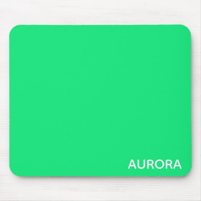 Mousepad Aurora green color name (Frente)