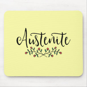 Mousepad Austenita floral amarela