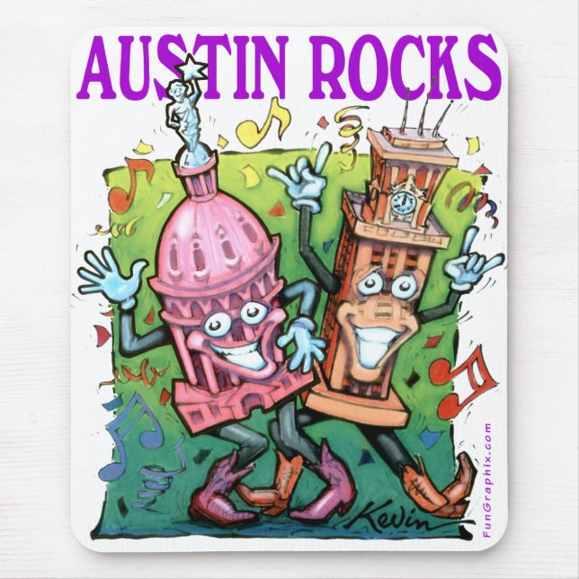 Mousepad Austin Rocks (Frente)