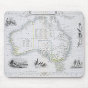 Mousepad Austrália, de uma série de mapas do mundo public