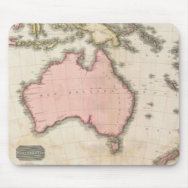 Mousepad Austrália & o Pacífico ocidental sul (Frente)