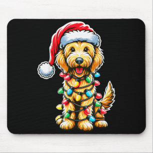 Mousepad Australian Labradoodle Árvore de Natal Xmas Papai 