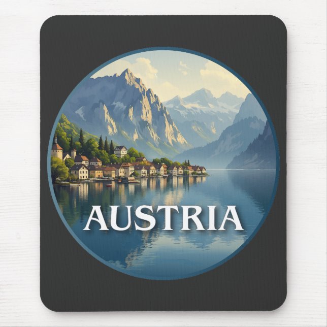 Mousepad Áustria Hallstatt União Europeia (Frente)