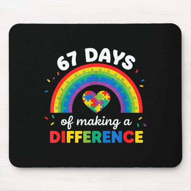 Mousepad Autism Awareness 67 Days Of Making A Difference 6  (Frente)