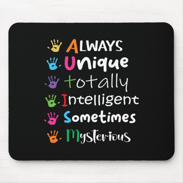Mousepad AUTISM AWARENESS Support Autism Kids for Mãe Pai 1 (Frente)