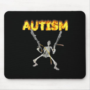 Mousepad Autism Skeleton Engraçado Memória De Tanque Especí