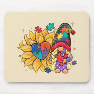 Mousepad Autism Sunflower Gnomo