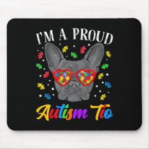 Mousepad Autism Tio French Buldogue Dog Quebra-cabeça Gles