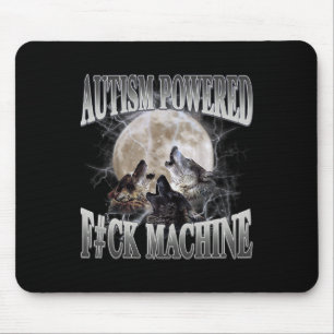 Mousepad Autismo Acionado F#ck Machine Memória Engraçada Wo